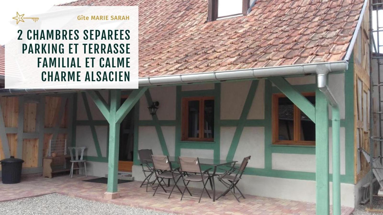 Gite Chez Marie-Sarah Petite Maison Calme Parking Ebersheim Exterior photo